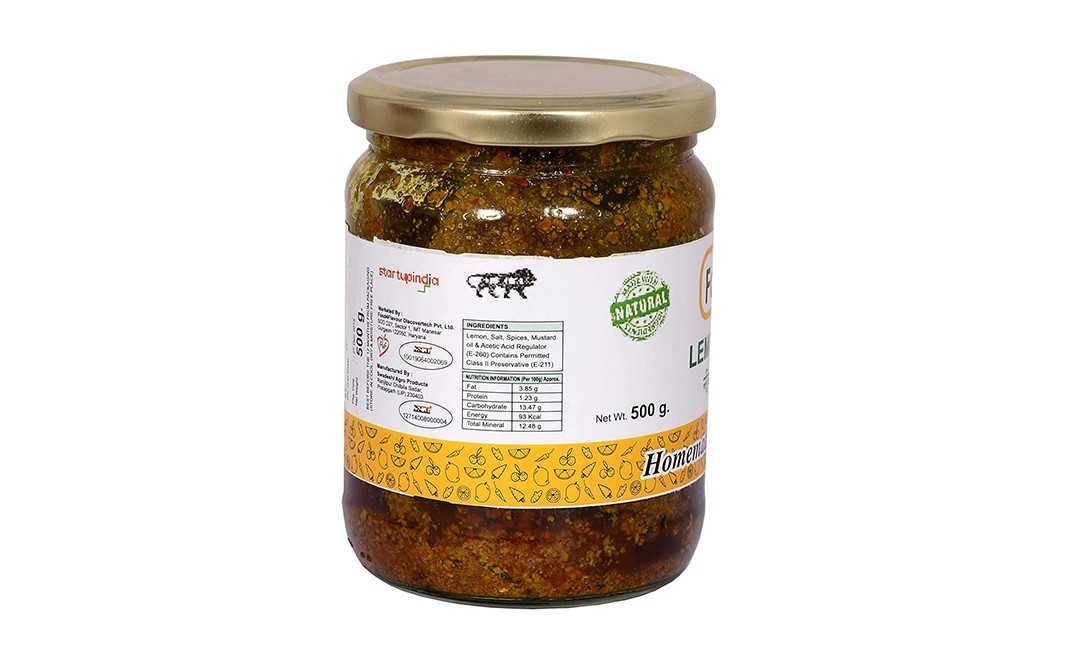 Favor8 Lemon Pickle    Glass Jar  500 grams